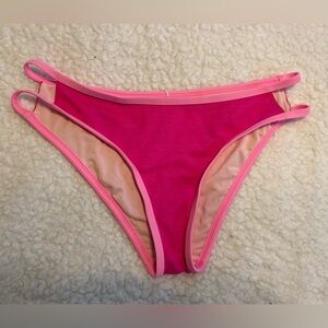 NWT Cupshe hot pink bathing suit bottom, size large